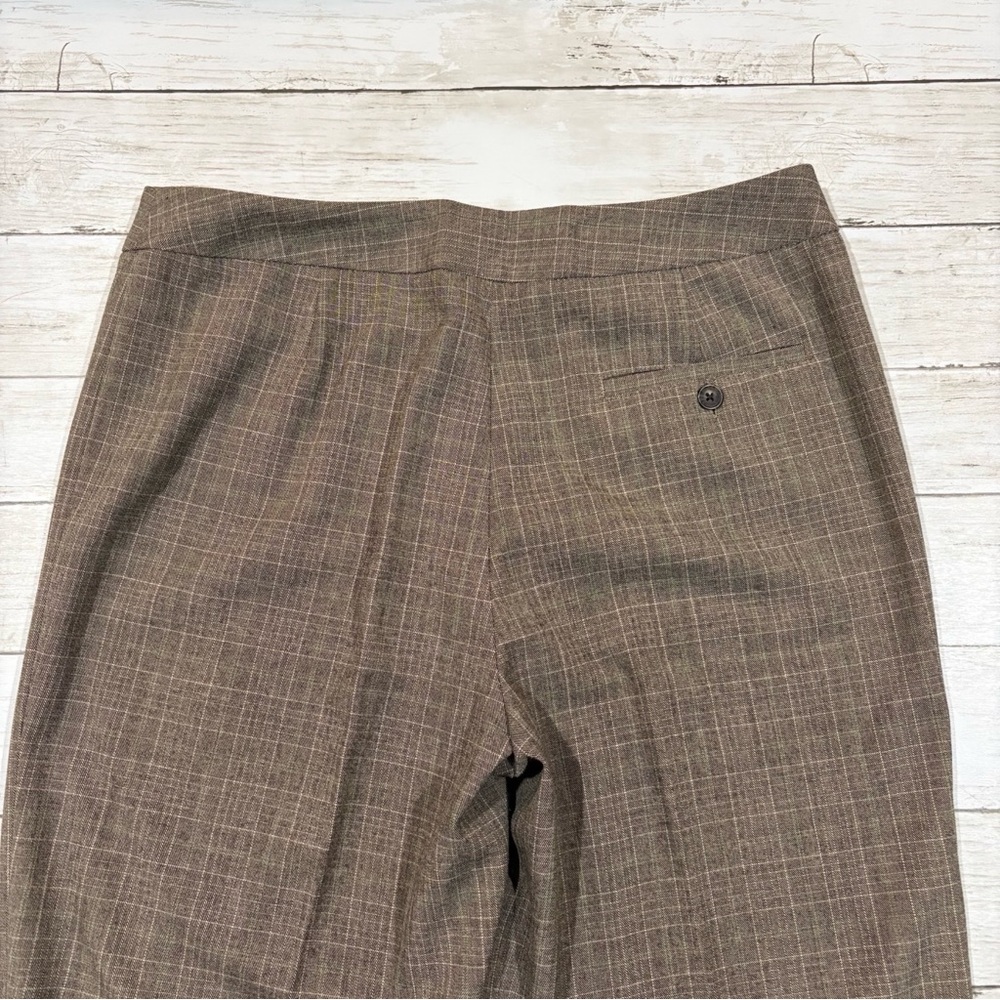 Rafaella 12 Petite Brown Plaid 2 Piece Blazer & Pant Suit - Picture 9 of 13
